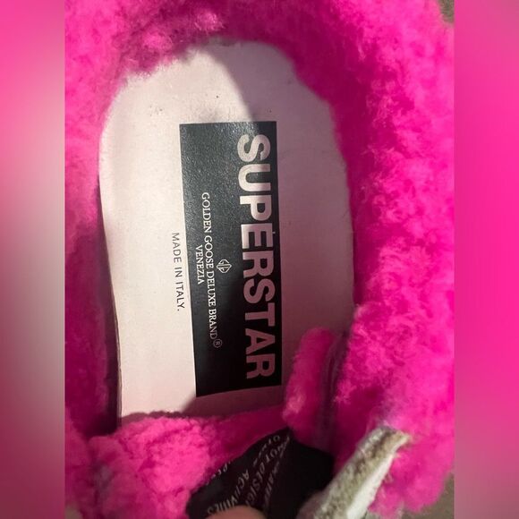 Golden Goose Superstar shearling sneakers size 8 - Picture 5 of 11
